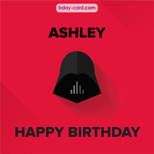 Happy Birthday pictures for Ashley with Darth Vader
