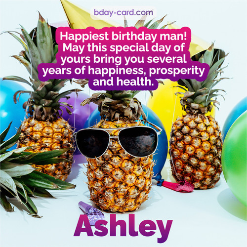 Happiest birthday pictures for Ashley with Pineapples