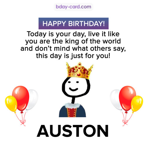 Happy Birthday Meme for Auston