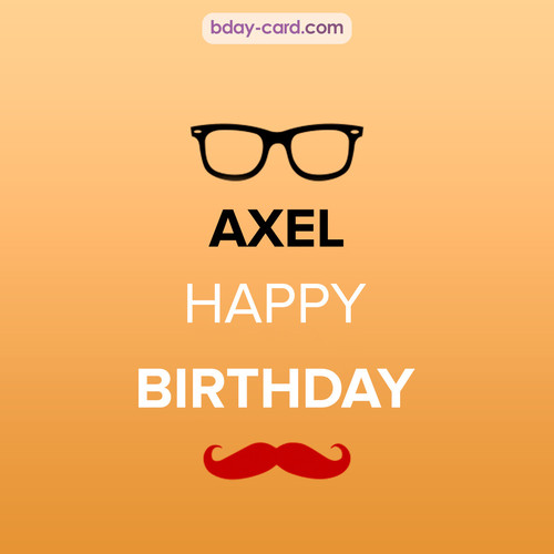 Happy Birthday photos for Axel with antennae
