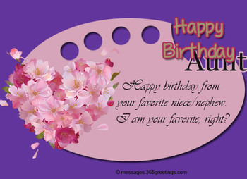 Birday Wishes for Aunt