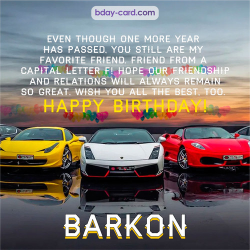 Birthday pics for Barkon with Sports cars