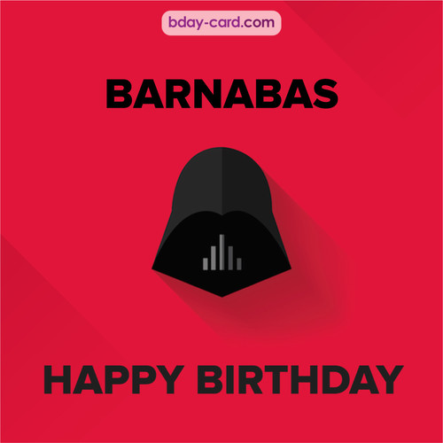 Happy Birthday pictures for Barnabas with Darth Vader