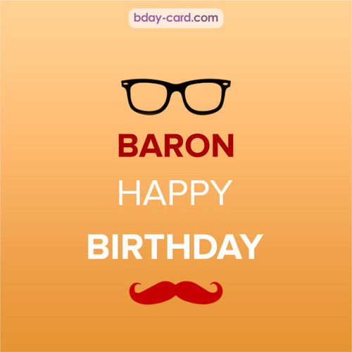 Happy Birthday photos for Baron with antennae