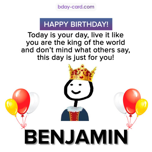 Happy Birthday Meme for Benjamin