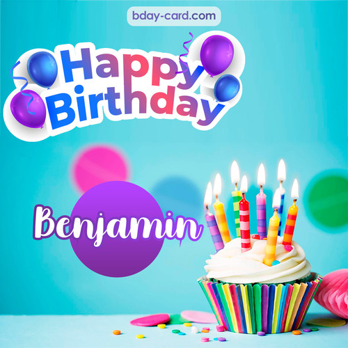 Birthday photos for Benjamin with Cupcake