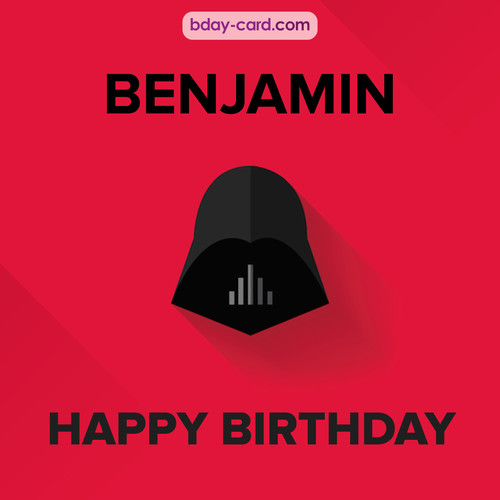 Happy Birthday pictures for Benjamin with Darth Vader