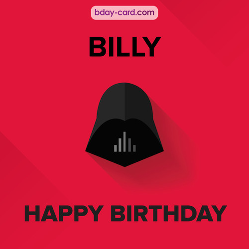 Happy Birthday pictures for Billy with Darth Vader