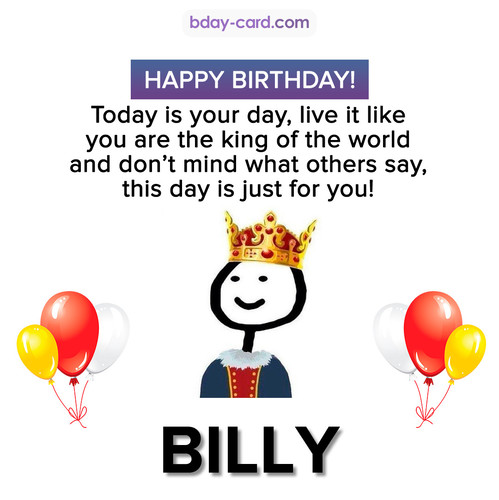 Happy Birthday Meme for Billy