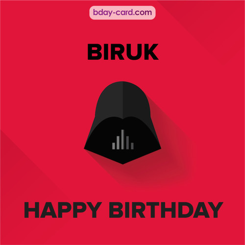 Happy Birthday pictures for Biruk with Darth Vader