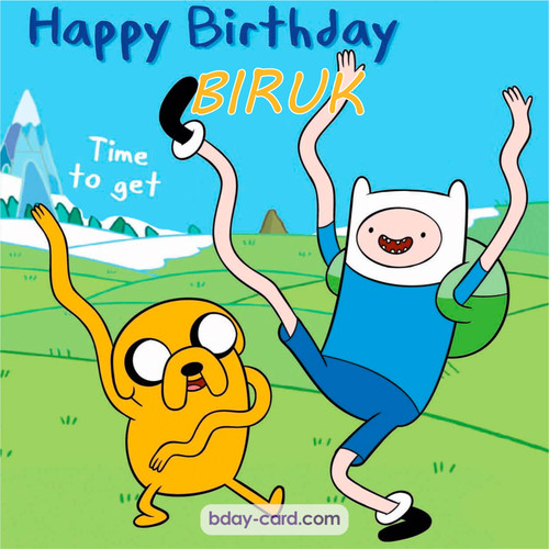 Birthday images for Biruk of Adventure time