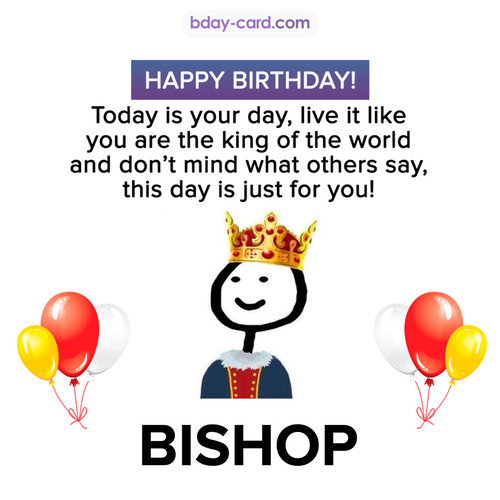 Happy Birthday Meme for Bishop