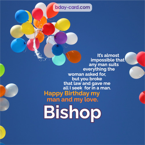 Birthday images for Bishop with Balls
