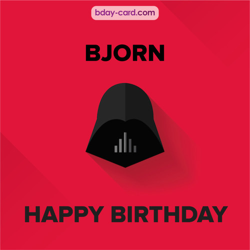 Happy Birthday pictures for Bjorn with Darth Vader