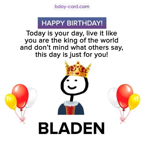 Happy Birthday Meme for Bladen