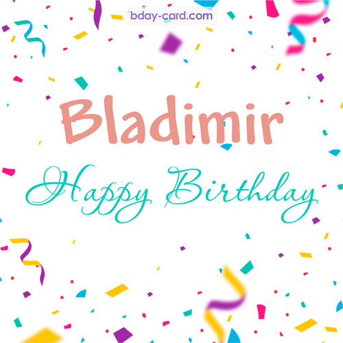 Greetings pics for Bladimir with sweets