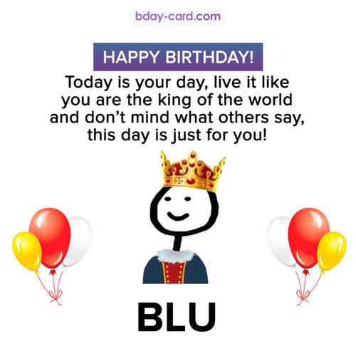 Happy Birthday Meme for Blu