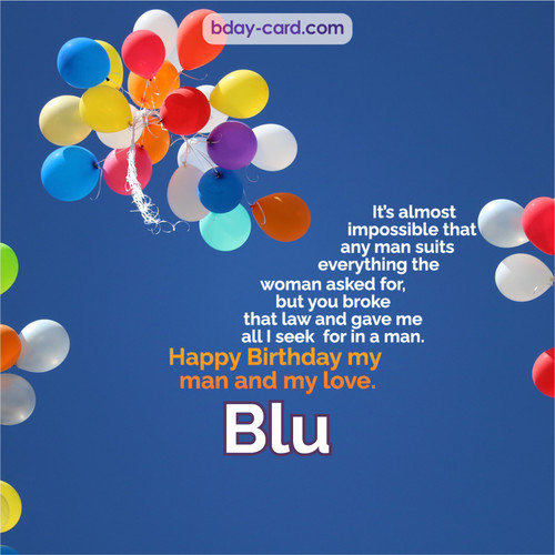 Birthday images for Blu with Balls