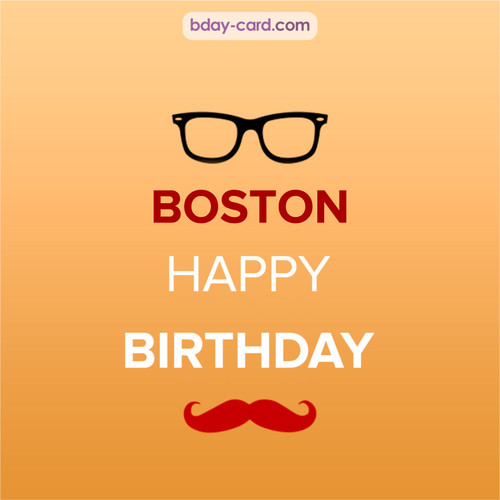 Happy Birthday photos for Boston with antennae
