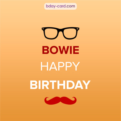 Happy Birthday photos for Bowie with antennae