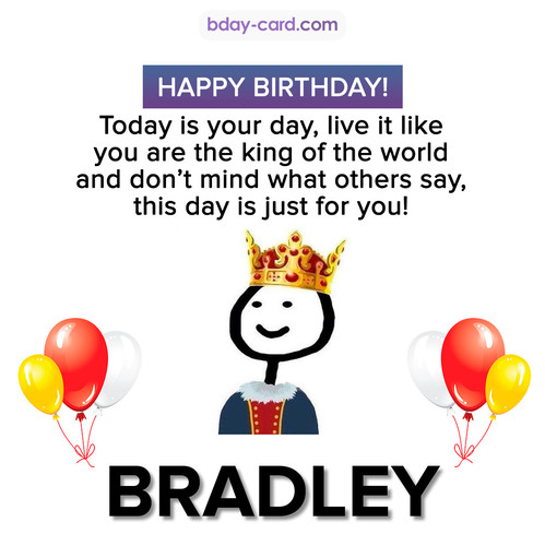 Happy Birthday Meme for Bradley