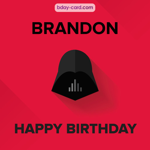 Happy Birthday pictures for Brandon with Darth Vader