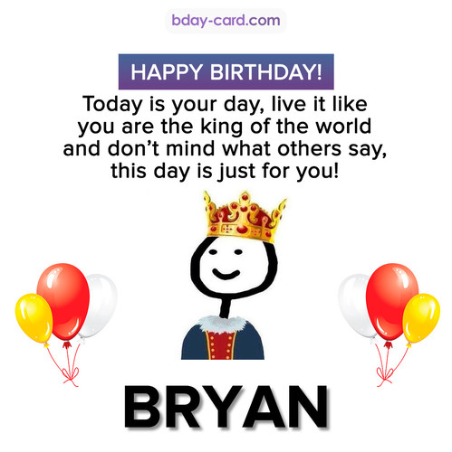Happy Birthday Meme for Bryan