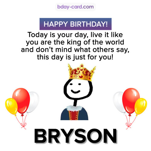 Happy Birthday Meme for Bryson