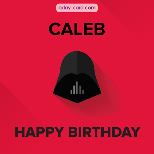 Happy Birthday pictures for Caleb with Darth Vader