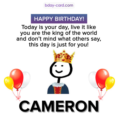 Happy Birthday Meme for Cameron