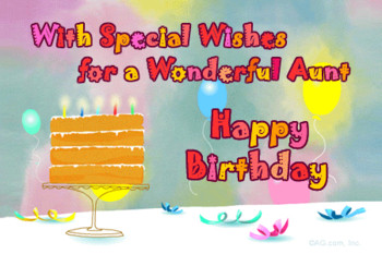 New and Top Birday Wishes for Aunt Birday Greetings Cards