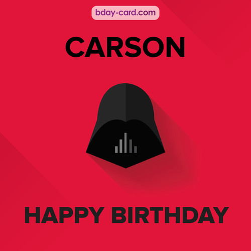 Happy Birthday pictures for Carson with Darth Vader