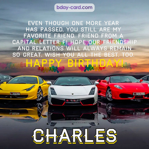 Birthday pics for Charles with Sports cars