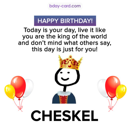Happy Birthday Meme for Cheskel