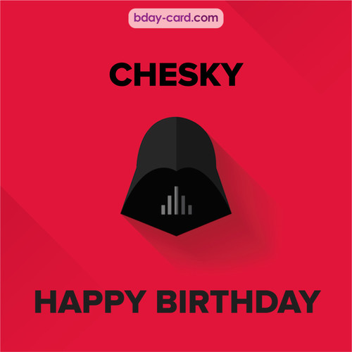 Happy Birthday pictures for Chesky with Darth Vader