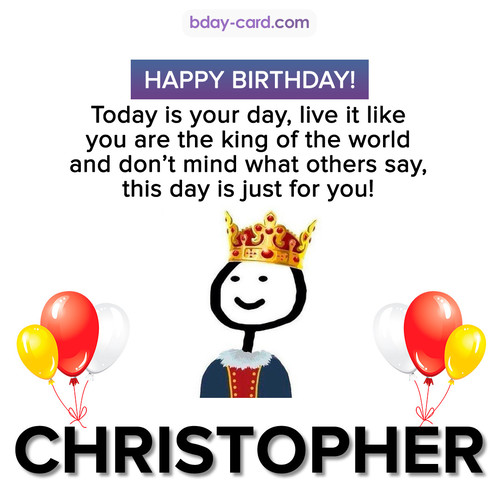 Happy Birthday Meme for Christopher