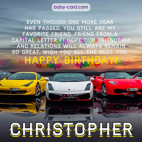 Birthday pics for Christopher with Sports cars