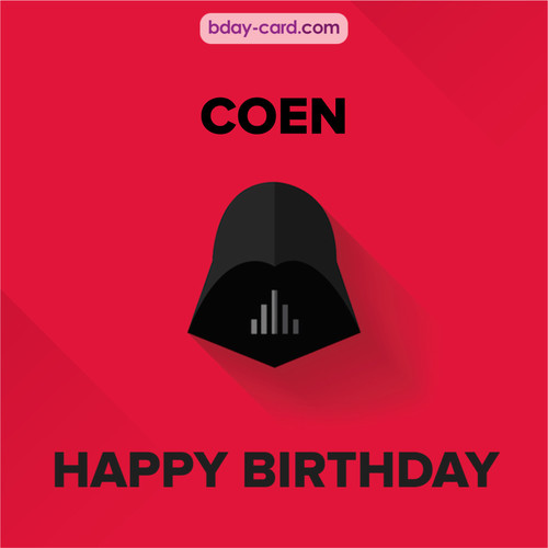 Happy Birthday pictures for Coen with Darth Vader