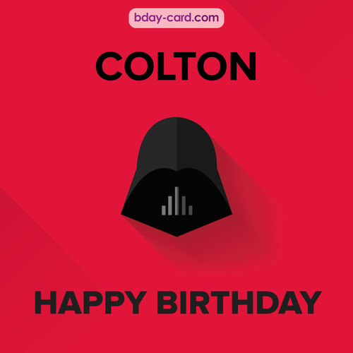 Happy Birthday pictures for Colton with Darth Vader