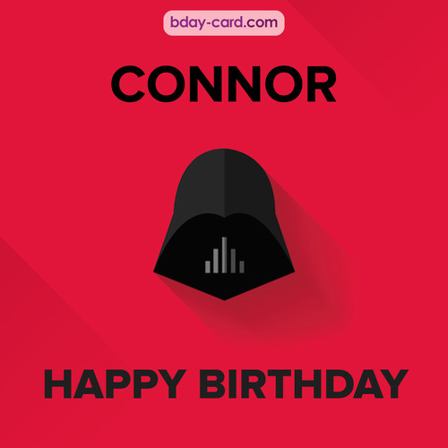 Happy Birthday pictures for Connor with Darth Vader