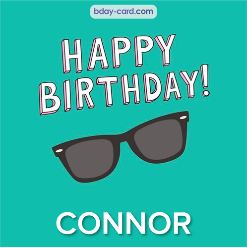 Happy Birthday pic for Connor with glasses