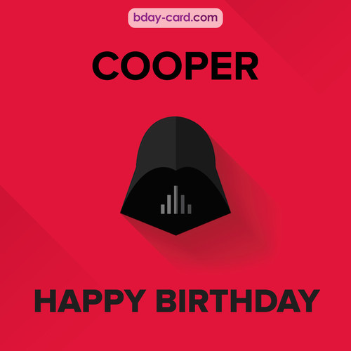 Happy Birthday pictures for Cooper with Darth Vader