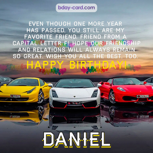 Birthday pics for Daniel with Sports cars