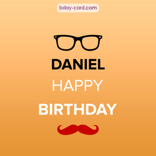 Happy Birthday photos for Daniel with antennae