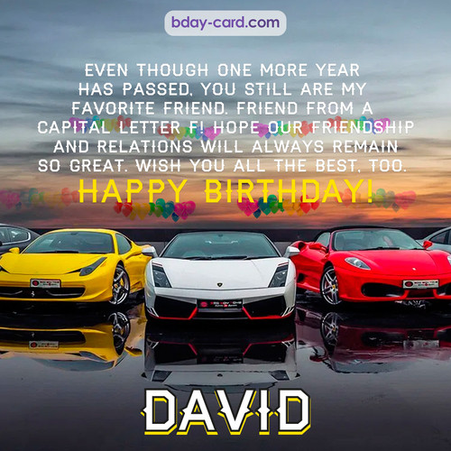 Birthday pics for David with Sports cars
