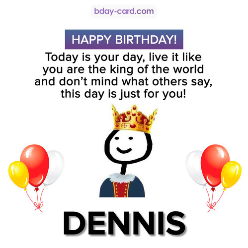 Happy Birthday Meme for Dennis