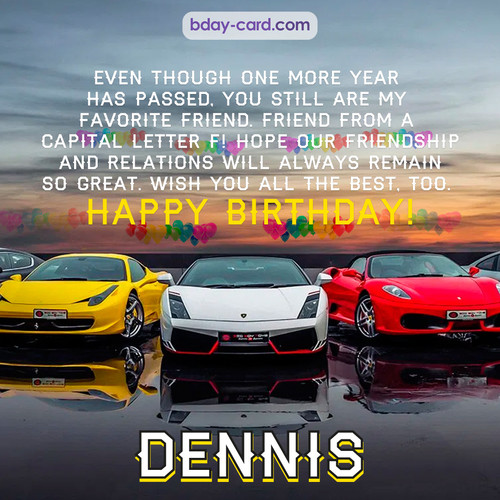 Birthday pics for Dennis with Sports cars