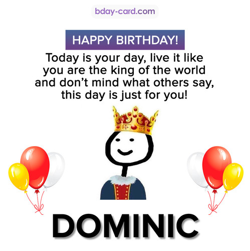 Happy Birthday Meme for Dominic