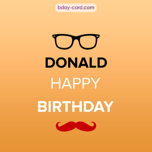 Happy Birthday photos for Donald with antennae
