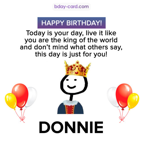 Happy Birthday Meme for Donnie